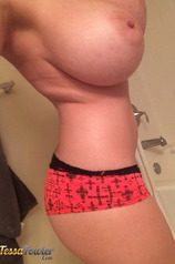 Busty Redhead Tessa Fowler Shows Her Big Tits