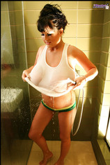 Rachel Aldana Gets In The Shower