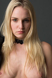Busty Blonde Babe Liz Ashley