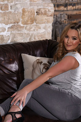 Jodie Gasson Strips Down To Her Knickers On The Sofa