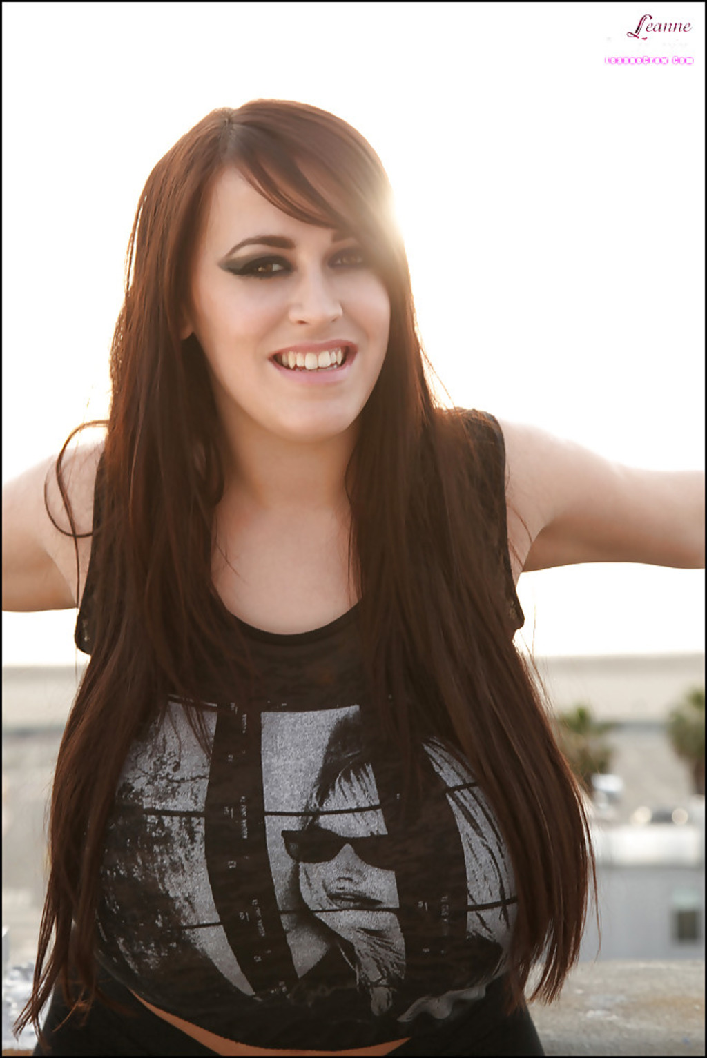 Leanne Crow On The Balcony 03