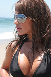 Lucia Tovar Black Bikini