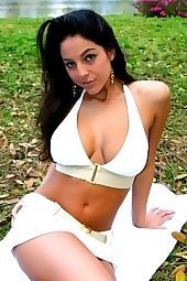 Curvy brunette